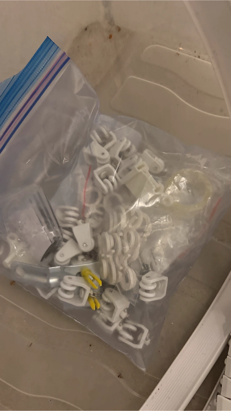 White Curtain Track and Hardware Set - photo 2