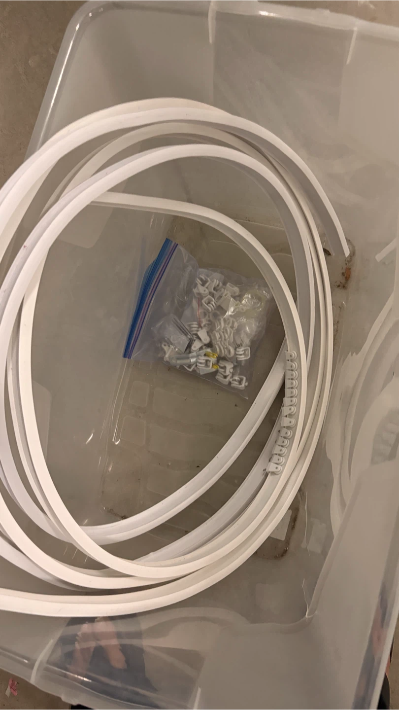 White Curtain Track and Hardware Set - photo 3