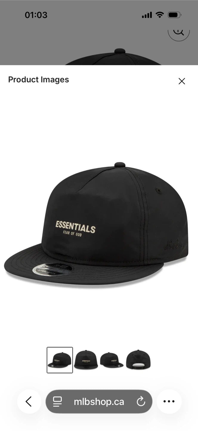 Fear of God Essentials hat