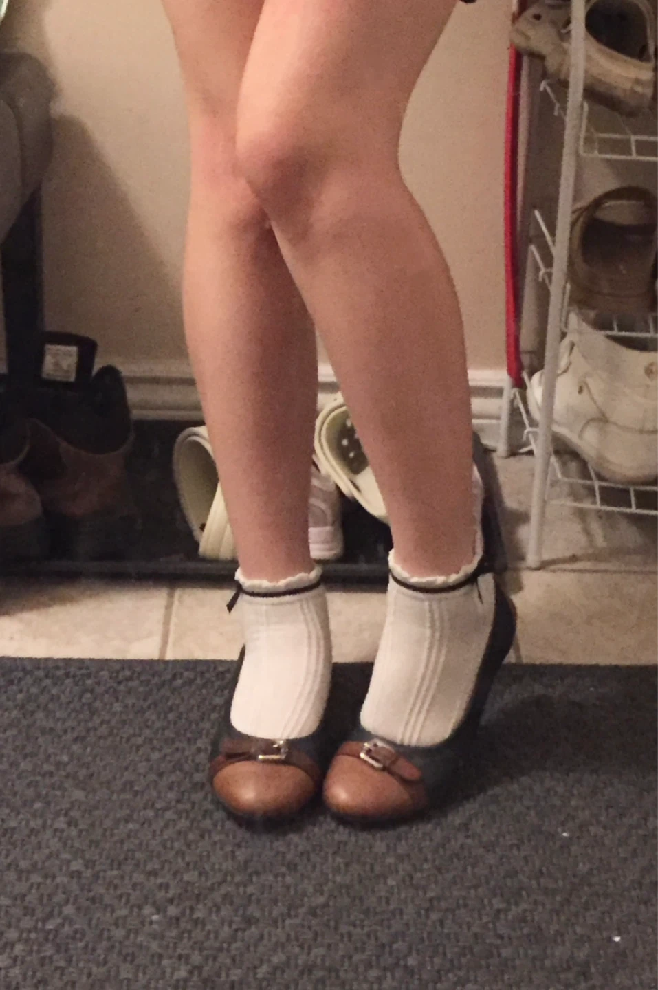 Rudsak leather buckle vintage ballet flats