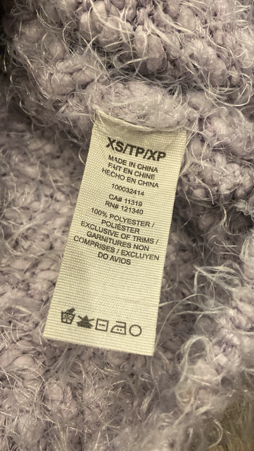 Ladies Cropped Eyelash Sweater XS - Garage Clothing - photo 5