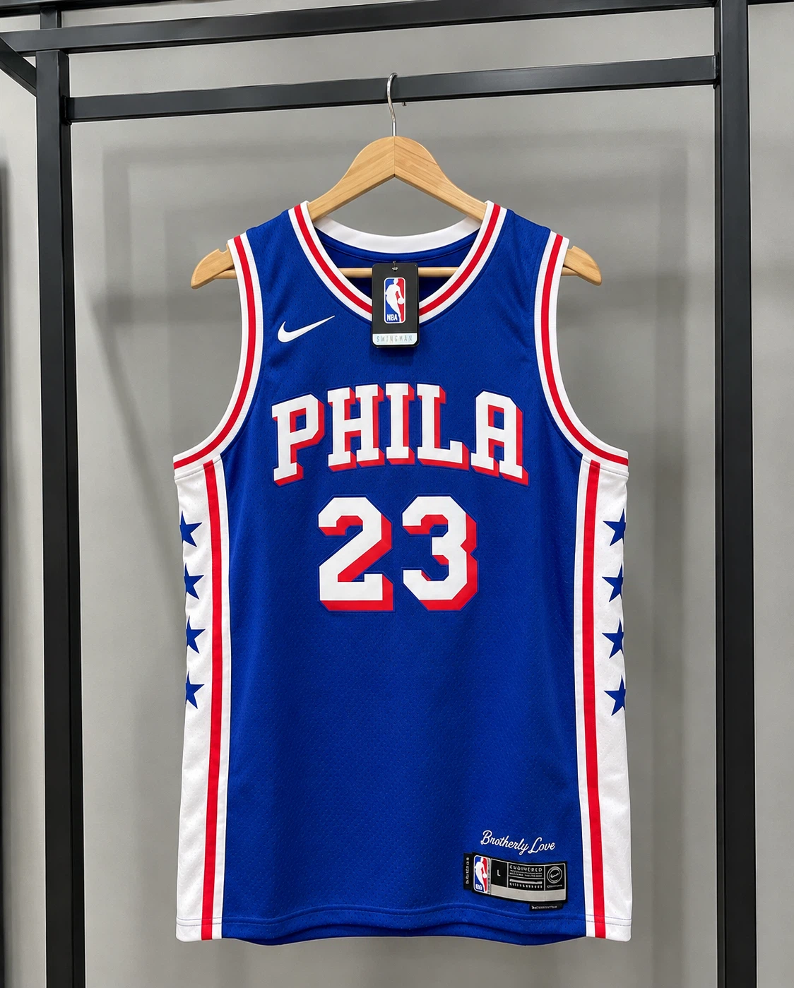 LeBron James Blue Philadelphia 76ers Fast Break Jersey - photo 2