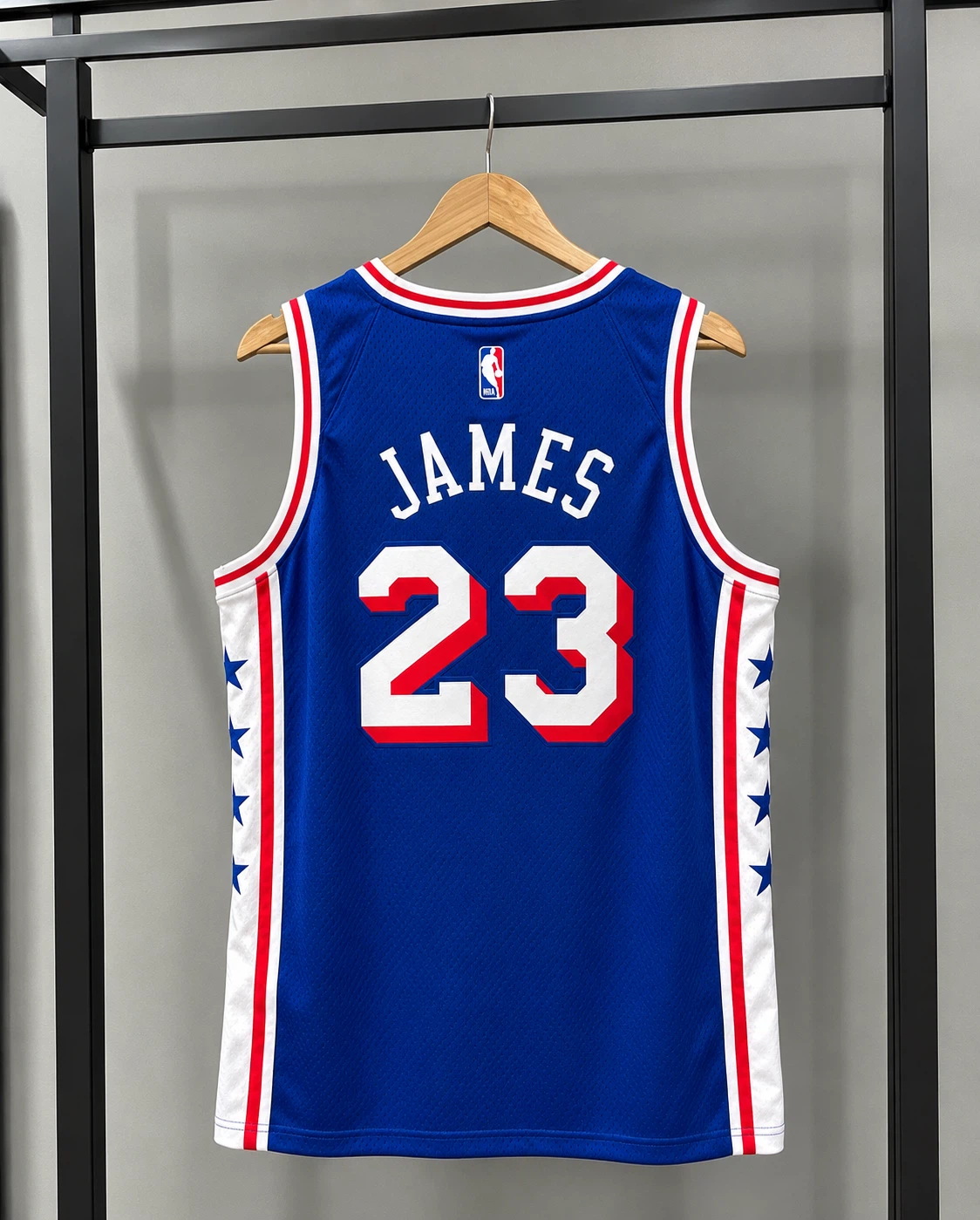 LeBron James Blue Philadelphia 76ers Fast Break Jersey - photo 3