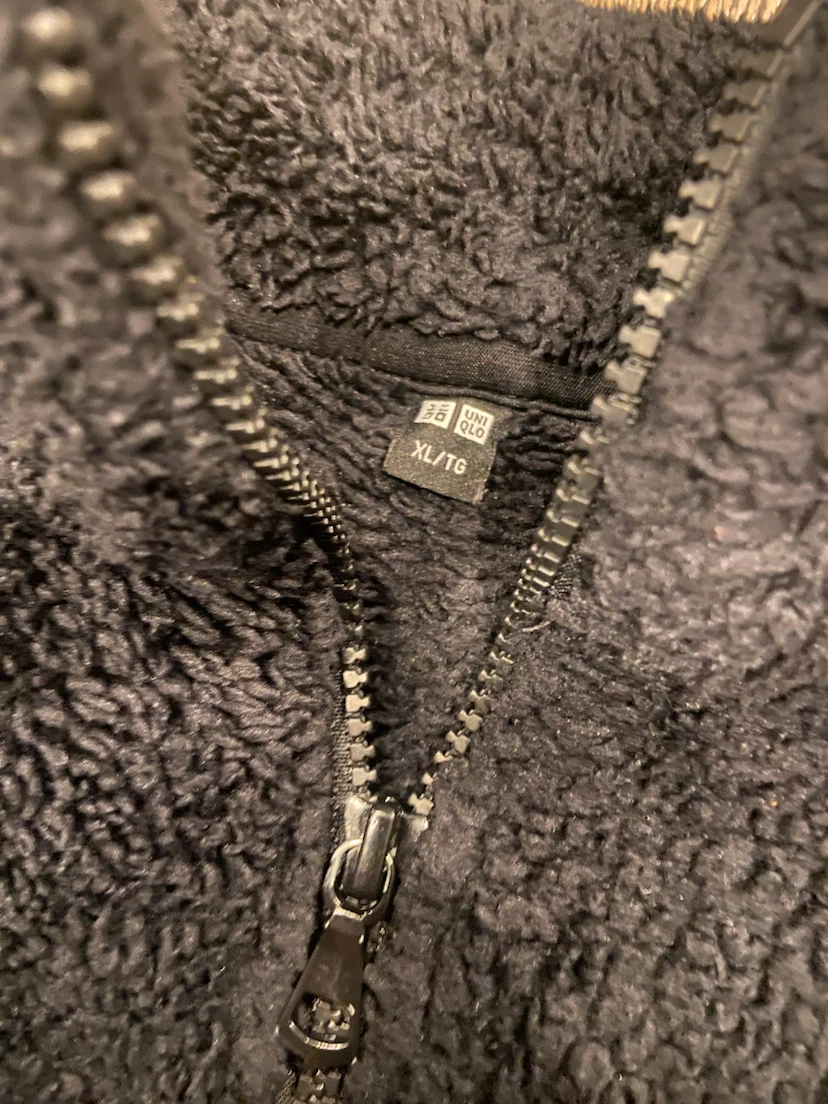 Ladies Fluffy Full-Zip Fleece Sweater XL by Uniqlo - photo 2