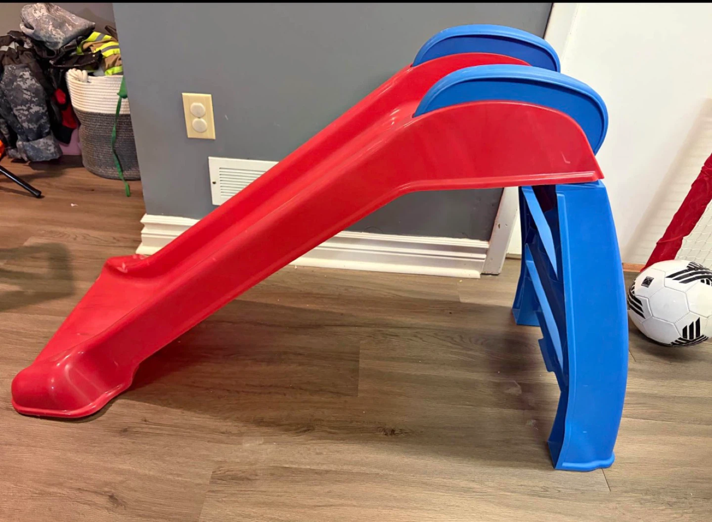 Red and Blue Plastic Toddler Slide