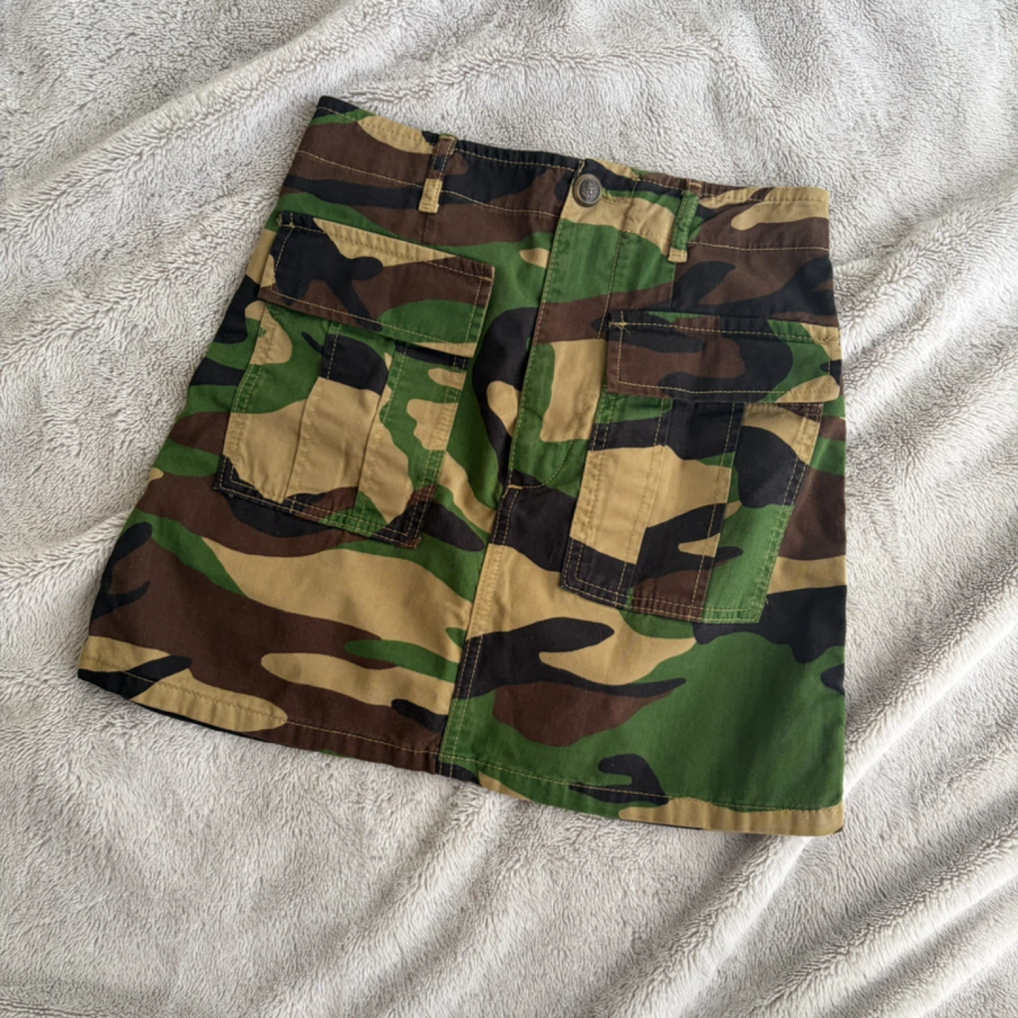ZARA/The Cargo Mini Skirt - Camouflage
