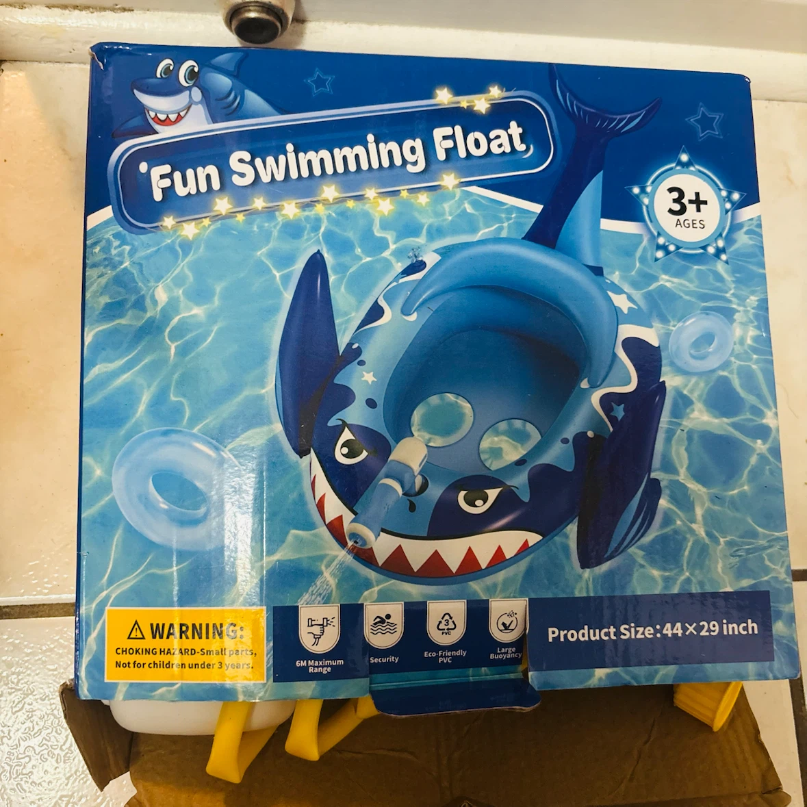 Fun Swimming Float Shark Pool Water Spray Gun Battle Game