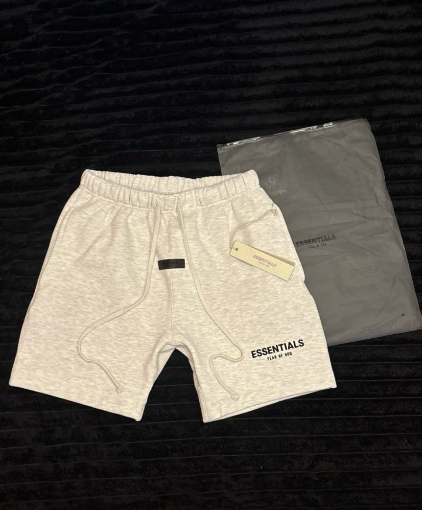 Essentials Fear of God Light Oatmeal Shorts