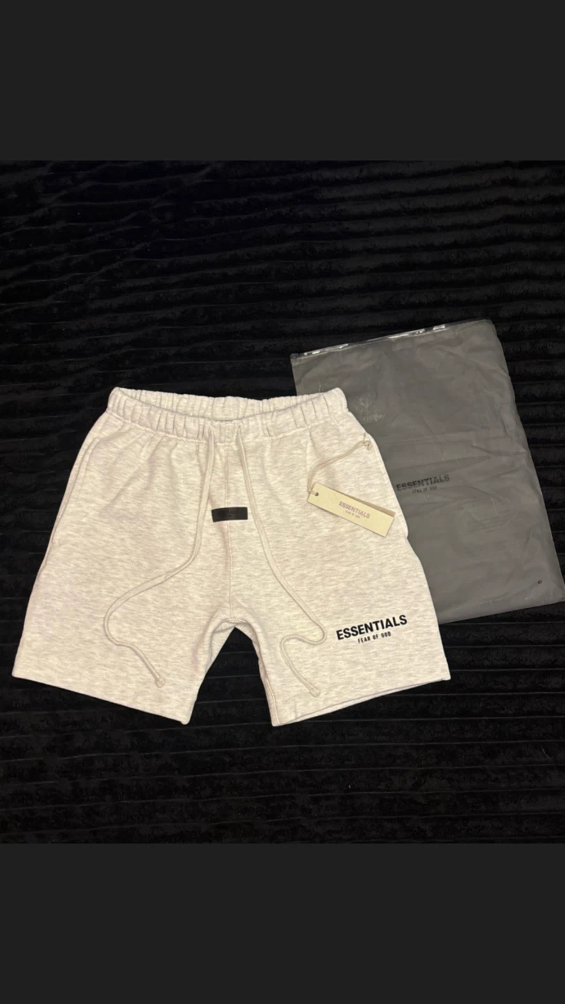 Essentials Fear of God Light Oatmeal Shorts