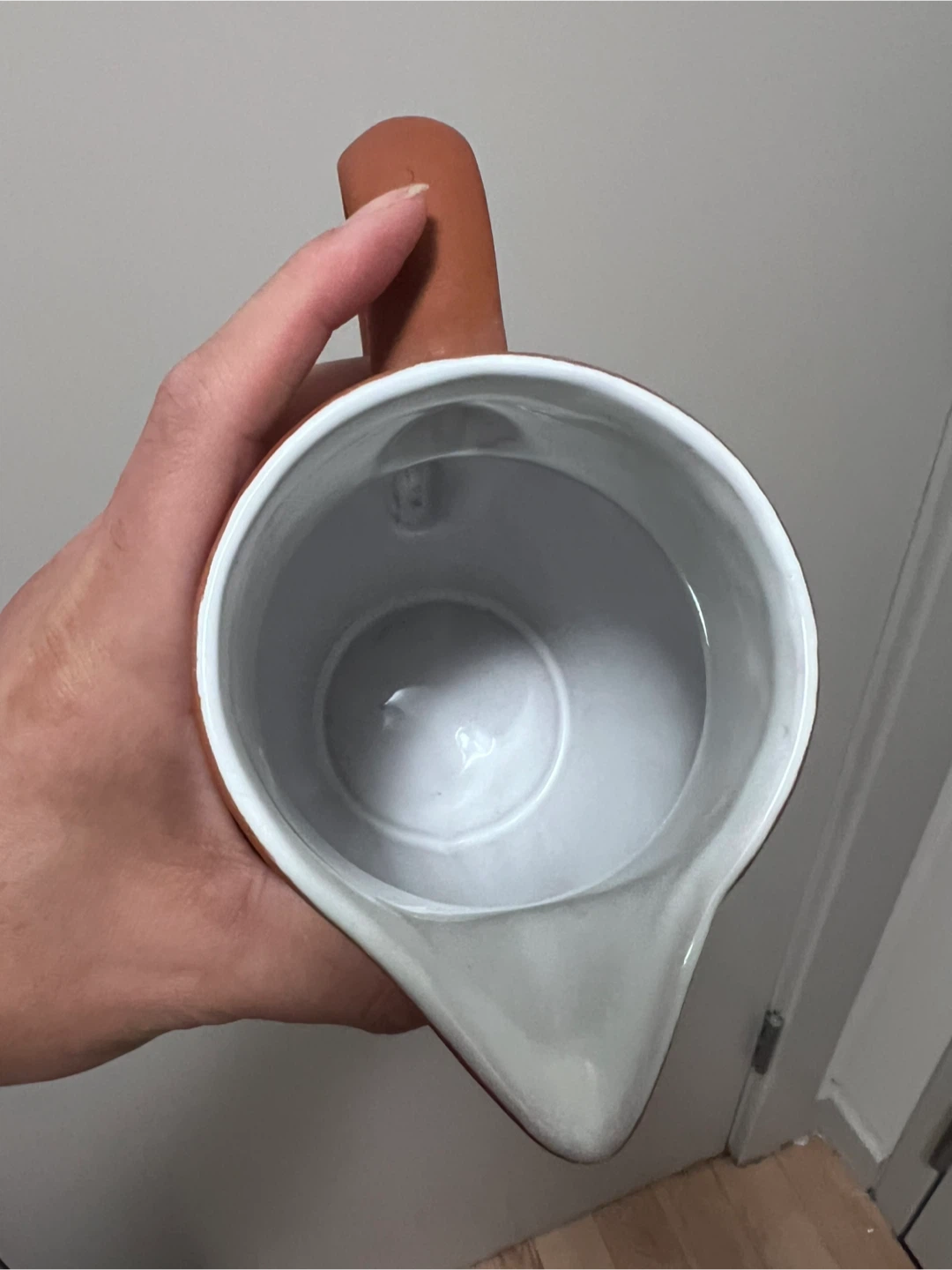 Terracotta Pitcher with Glazed Interior - photo 4