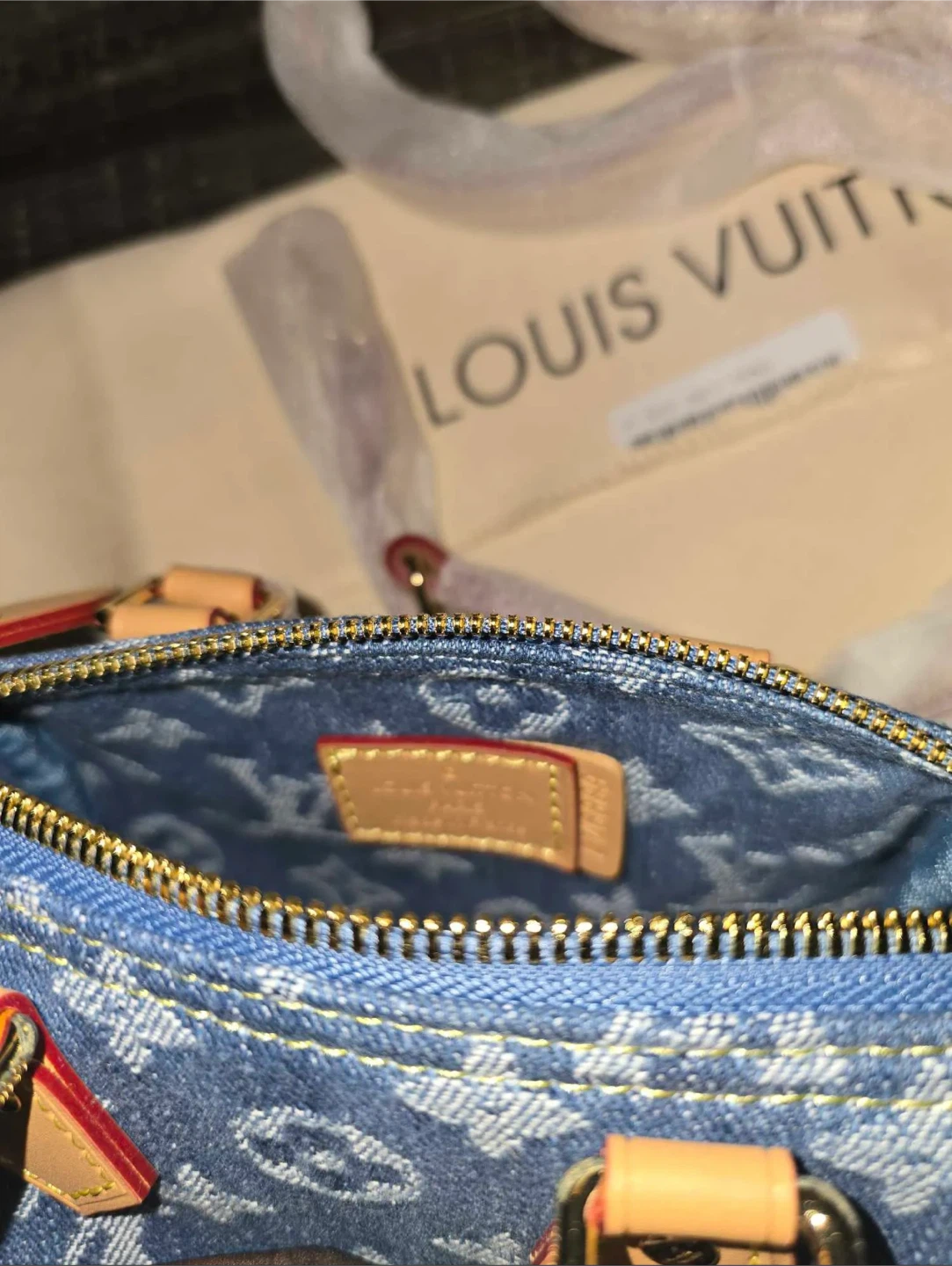 Louis Vuitton Speedy Mini Denim Bag - photo 2