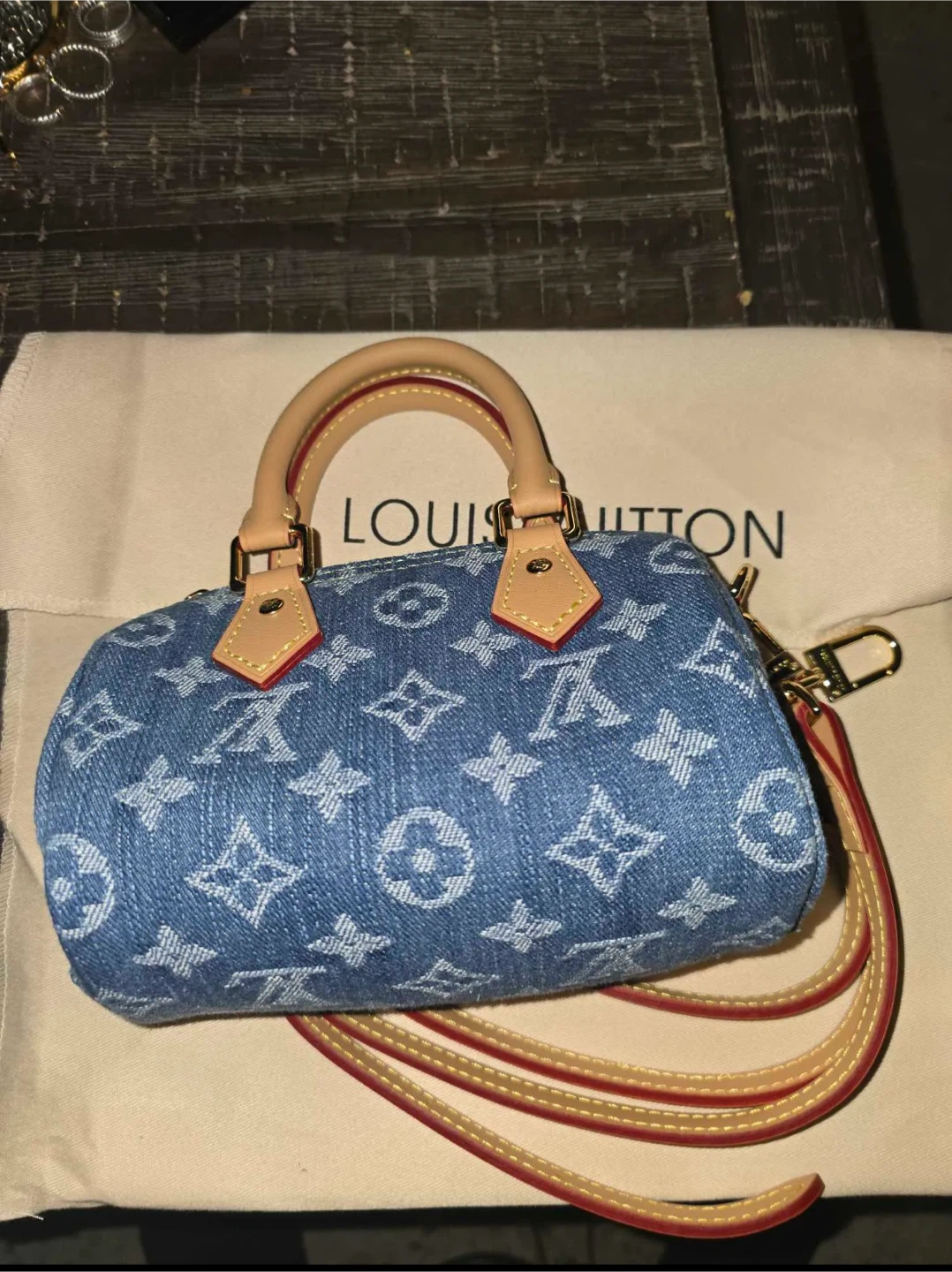 Louis Vuitton Speedy Mini Denim Bag - photo 3
