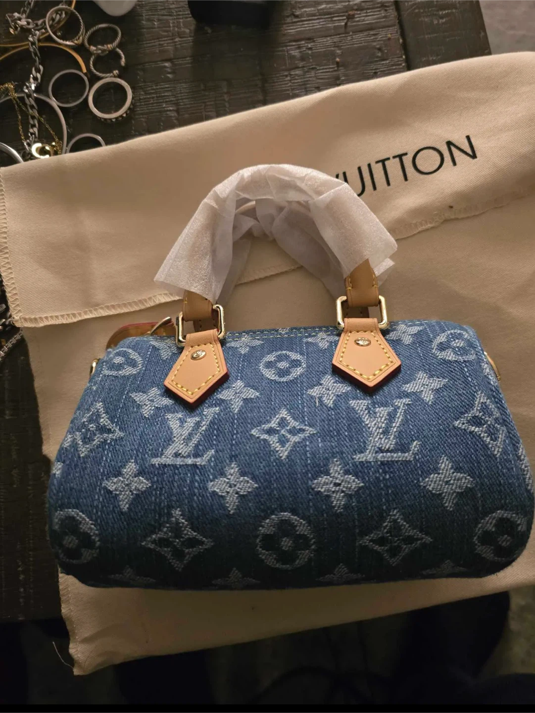 Louis Vuitton Speedy Mini Denim Bag - photo 4