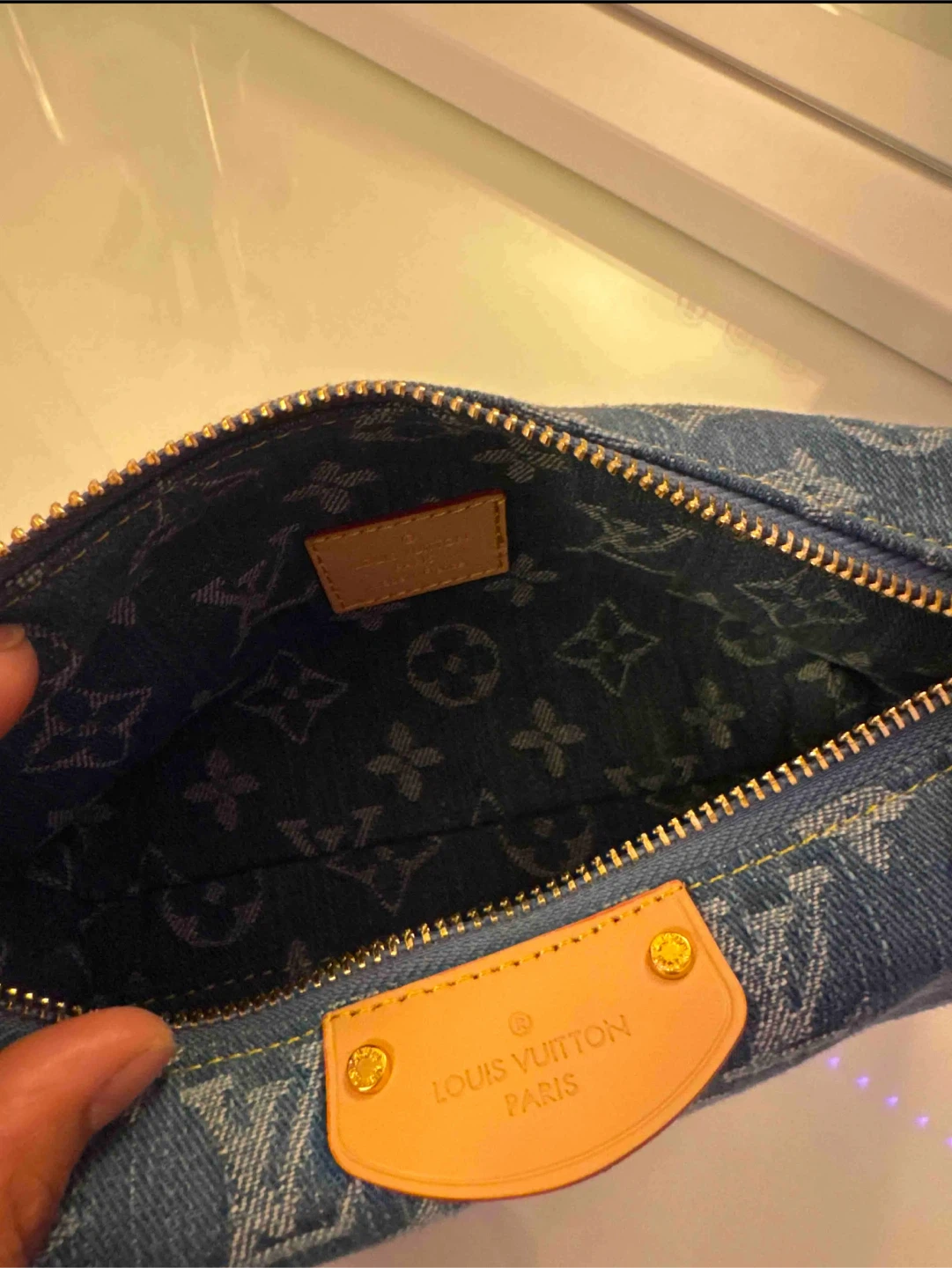 Louis Vuitton Speedy Mini Denim Bag - photo 5