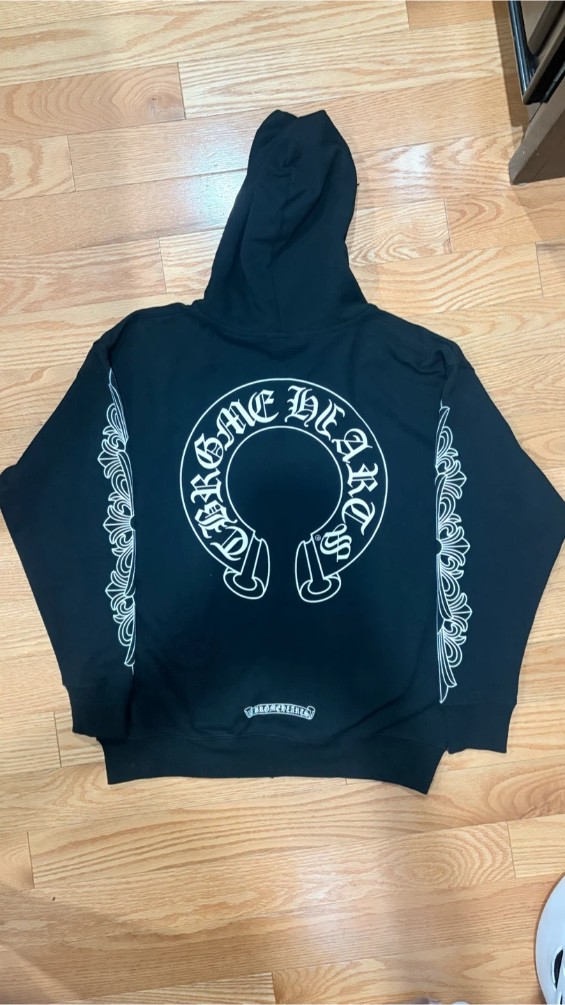 Chrome Hearts Black Zip-Up Hoodie - photo 2