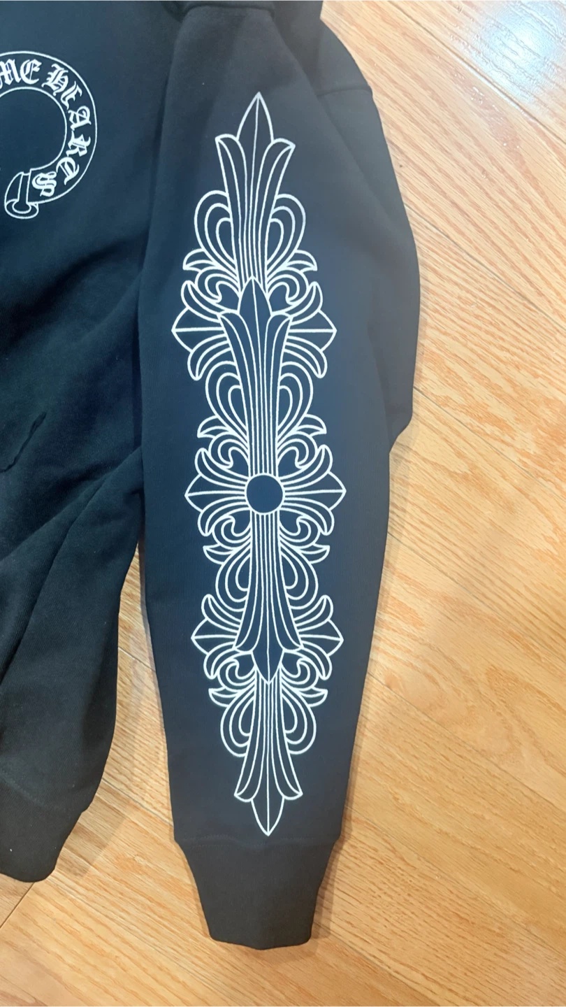 Chrome Hearts Black Zip-Up Hoodie - photo 3
