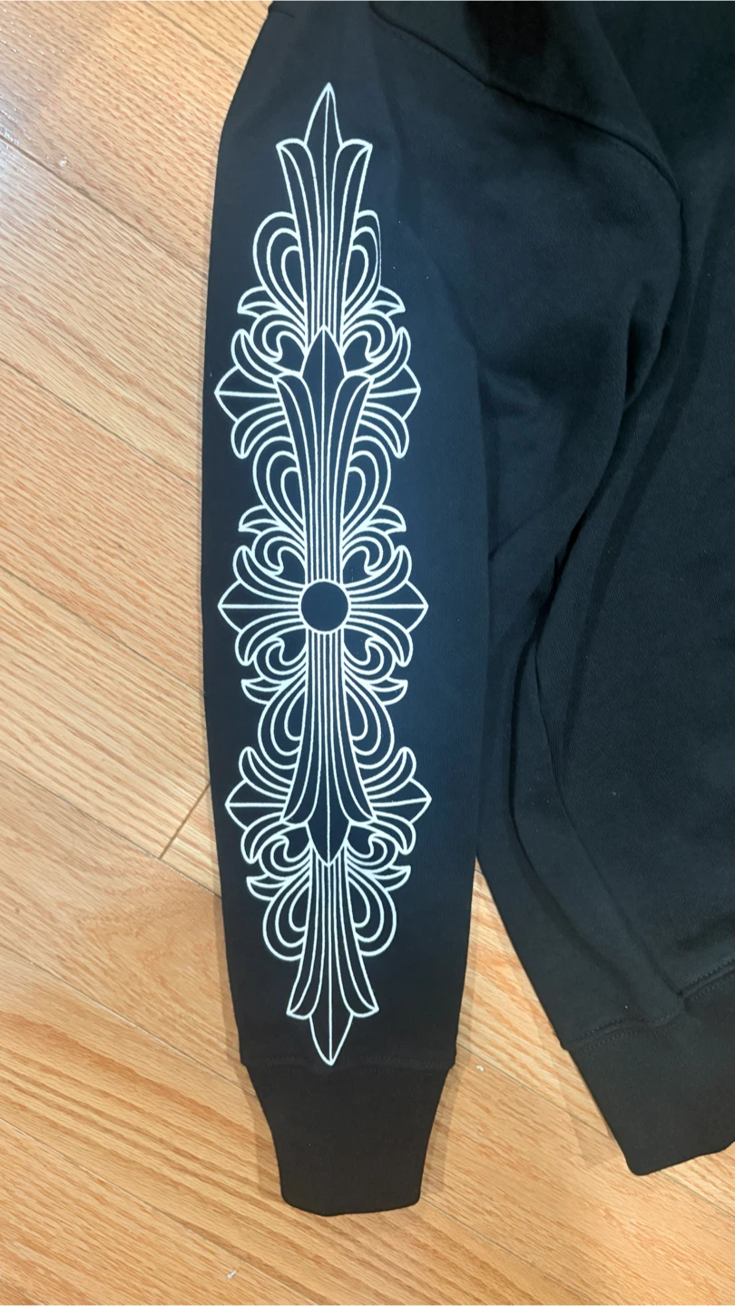 Chrome Hearts Black Zip-Up Hoodie - photo 4