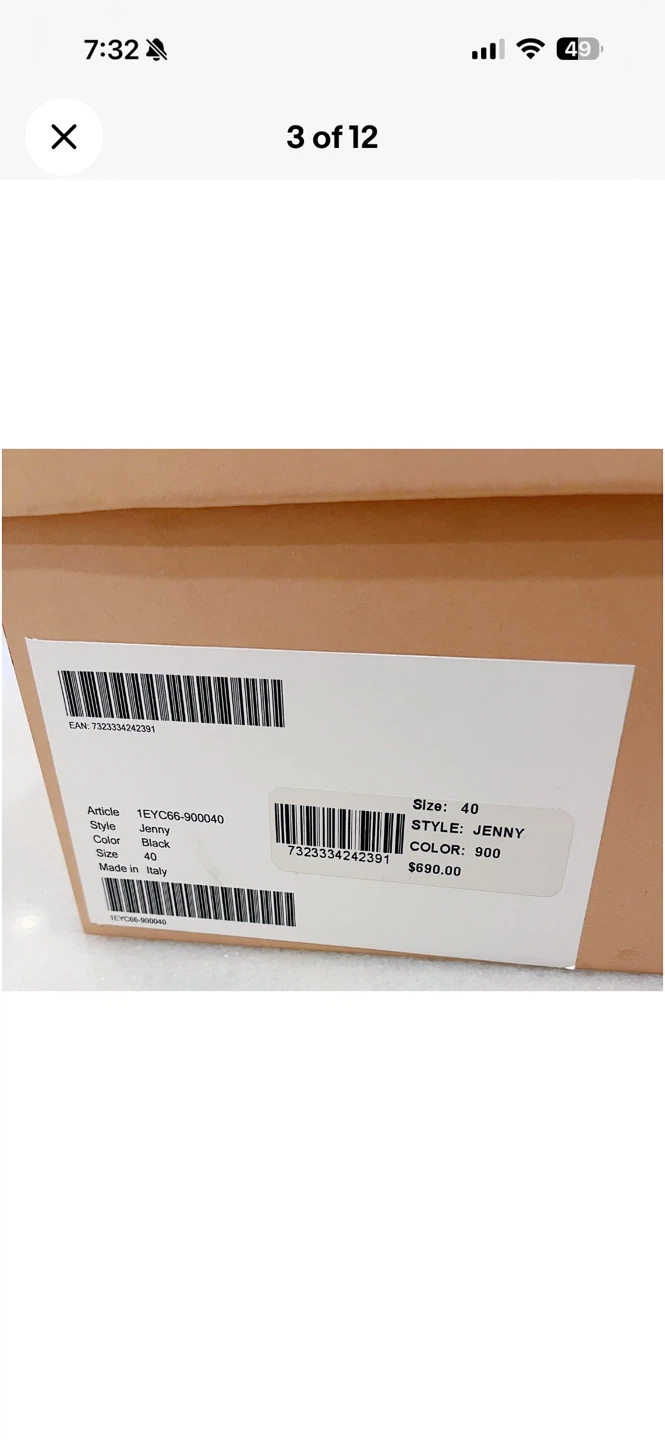 ACNE STUDIOS JENNY BLACK LEATHER ANKLE BOOTS SZ 10 (40) BNIB - photo 3