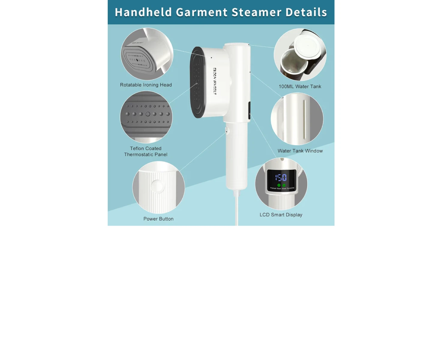 Enjoy Myself Portable Garment Steamer - photo 2