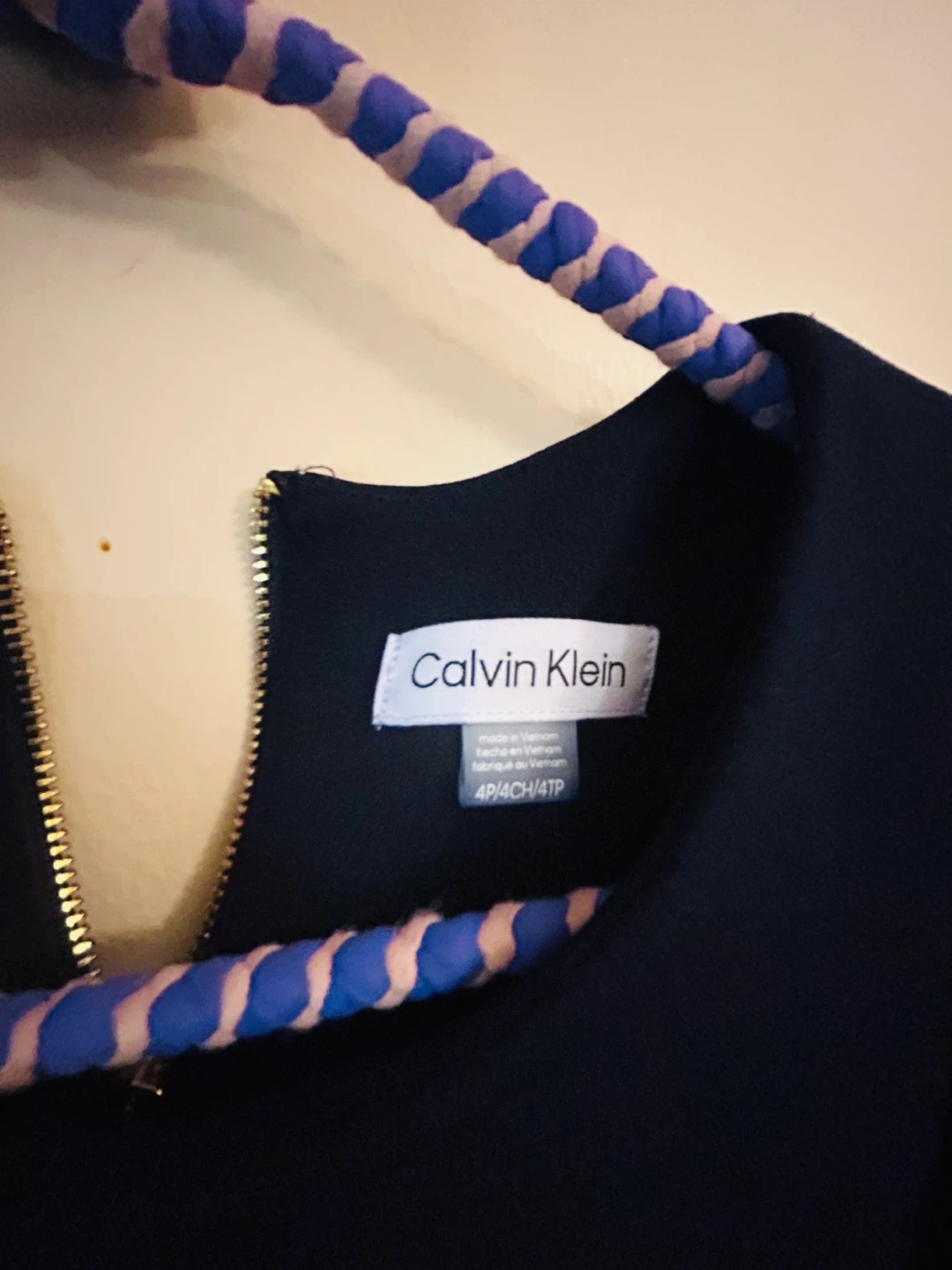 Calvin Klein Navy Dress Size 4P