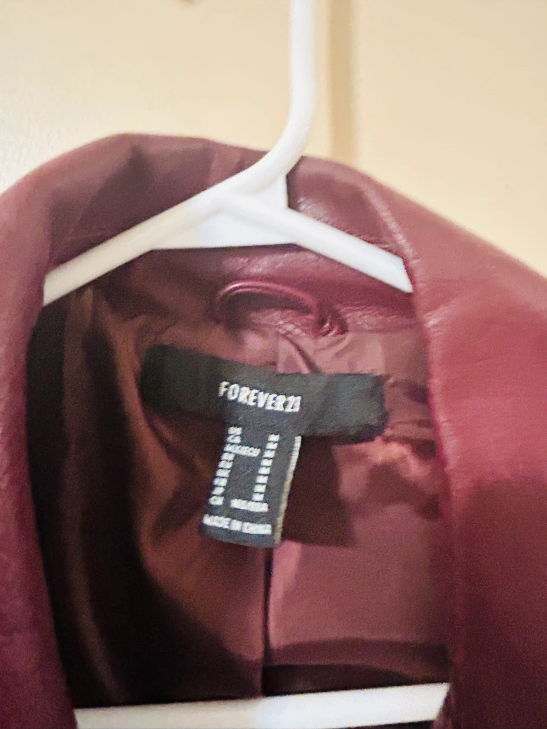 Two Forever 21 Faux Leather Moto Jackets