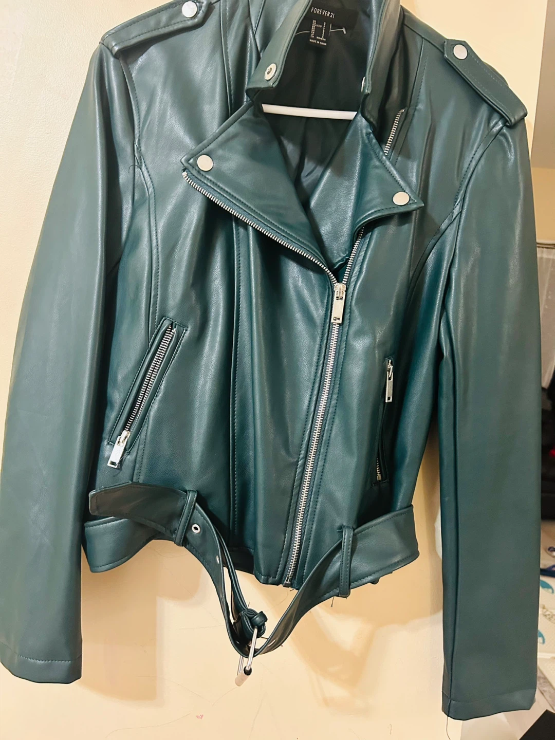 Two Forever 21 Faux Leather Moto Jackets - photo 2