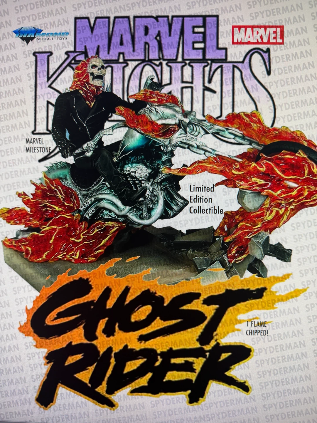 Marvel Knights Ghost Rider on building  Statue