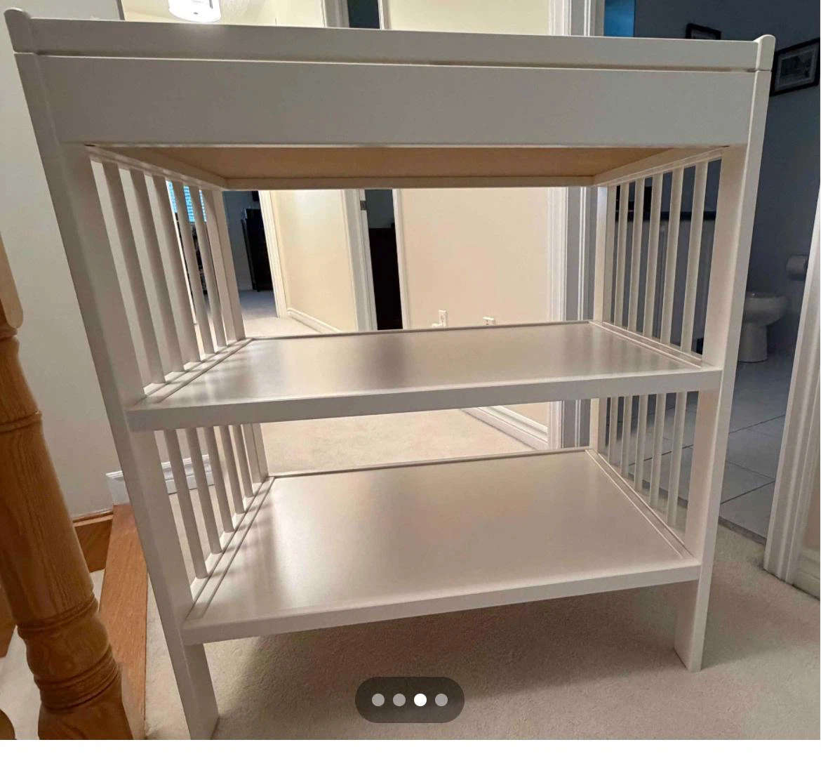 White Wooden Change Table