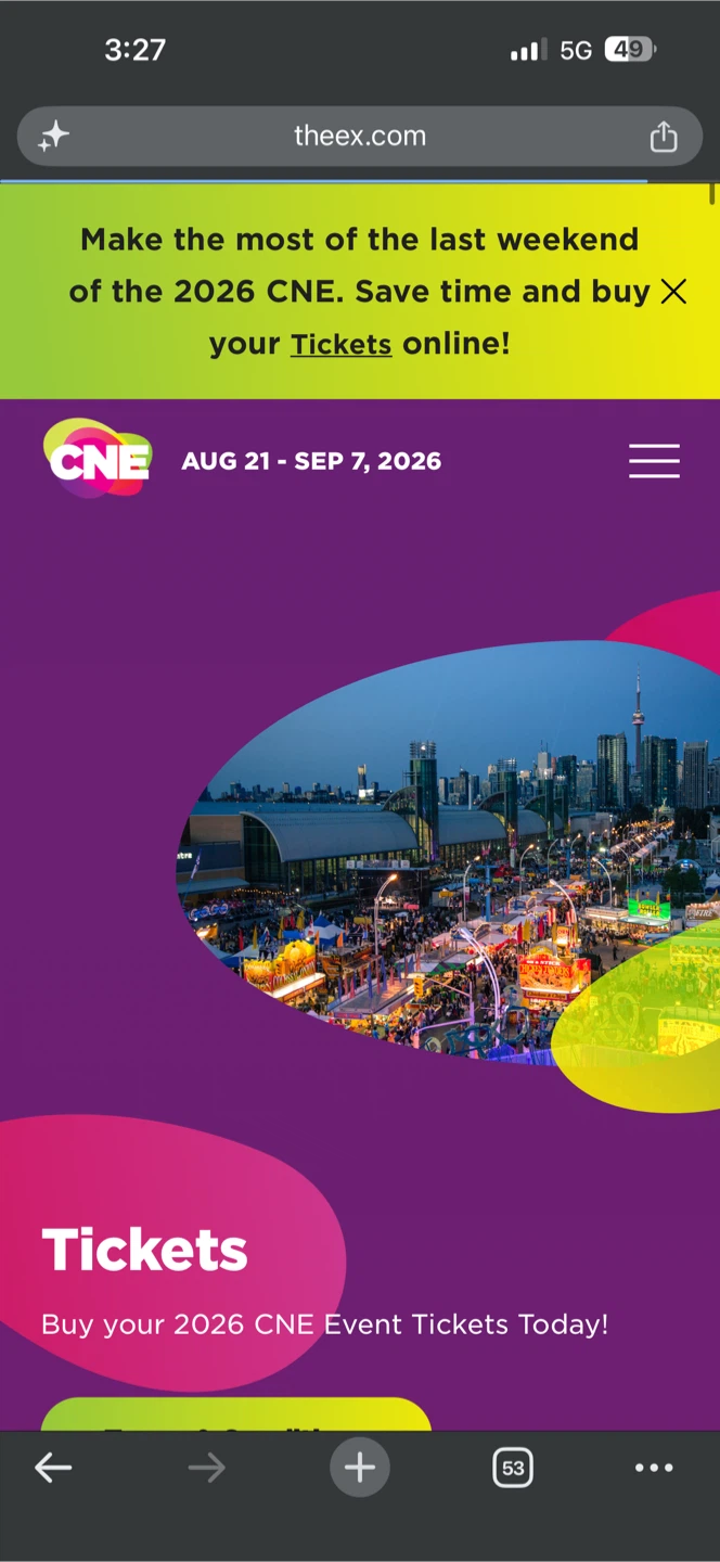 2026 x2 CNE Ride All Day Event Tickets