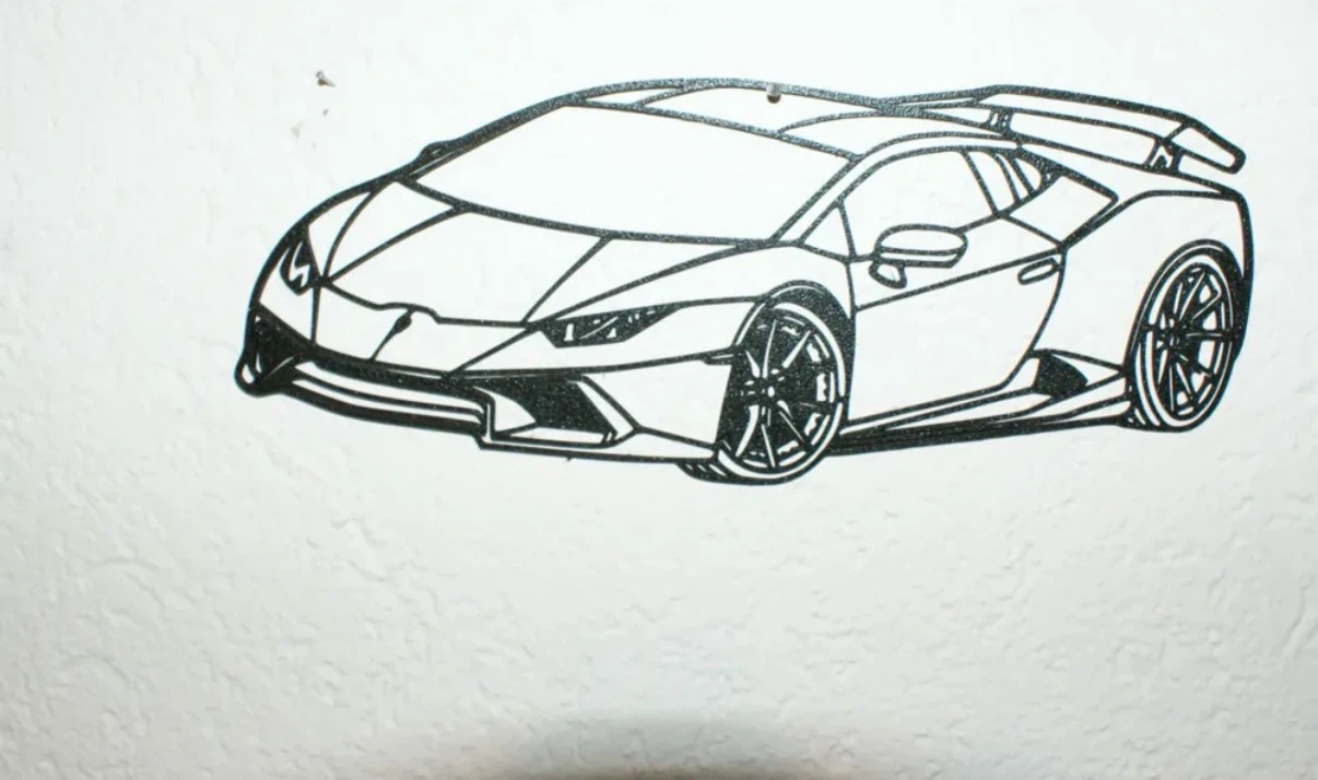 3D Printed Lamborghini Wall Art