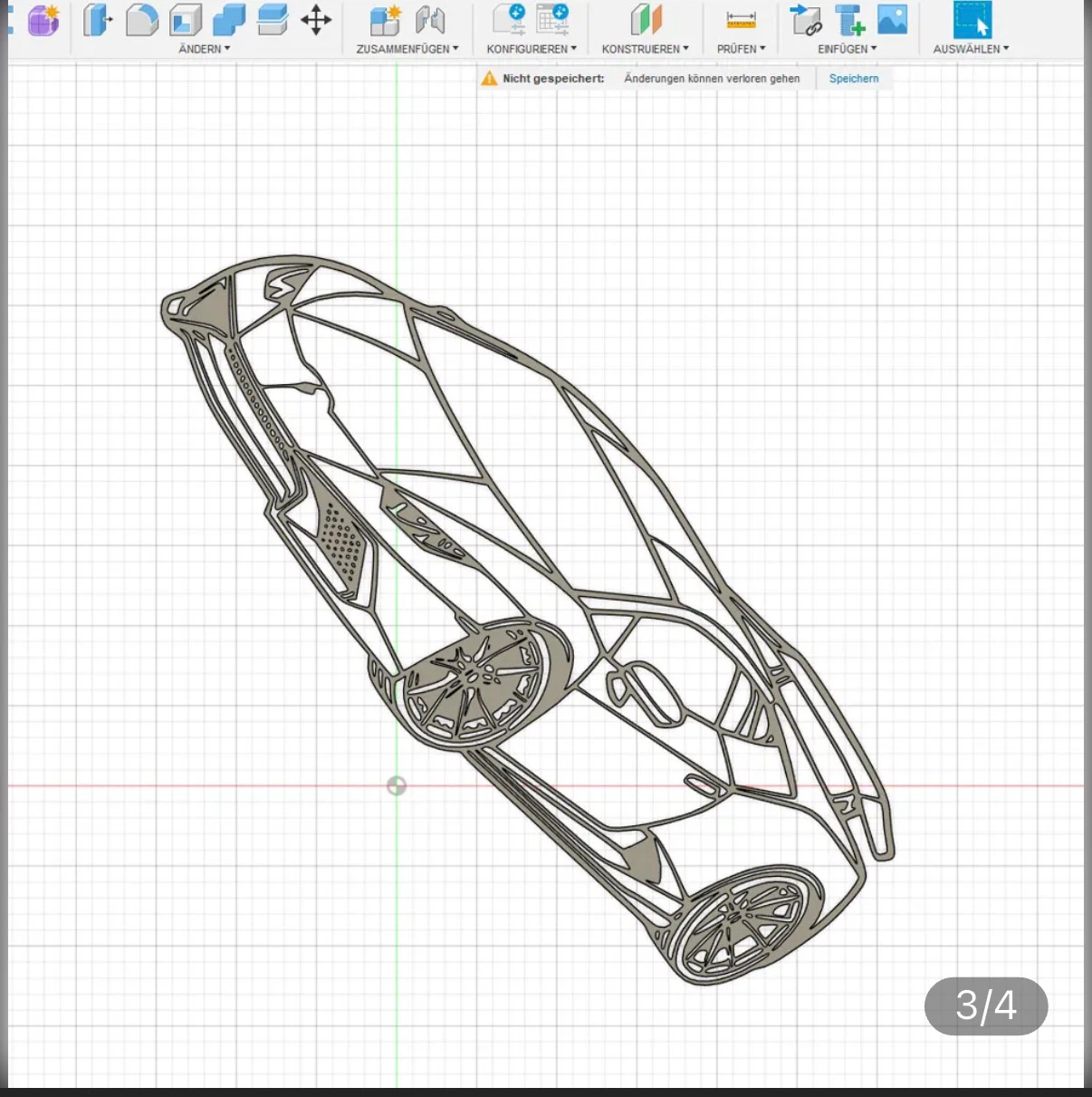 3D Printed Lamborghini Wall Art - photo 2