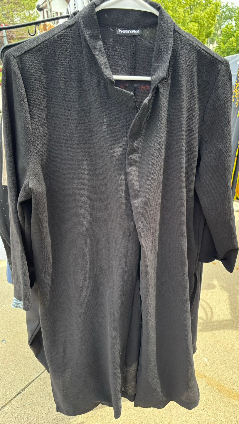Wearever Black Lightweight Cardigan