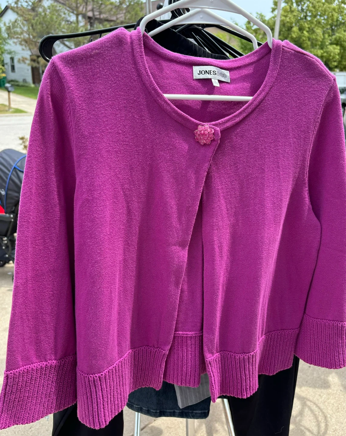 Jones & Co Pink Cardigan