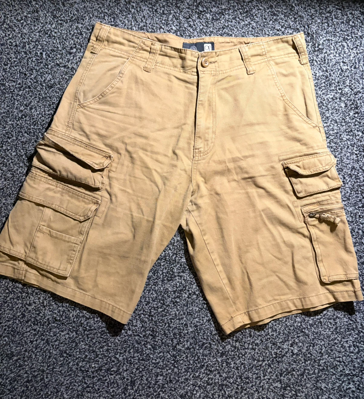 Brown cargo shorts