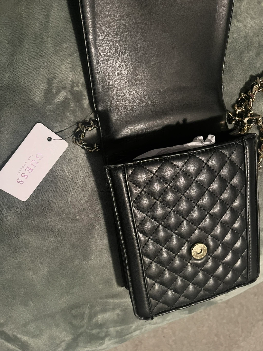 Guess Quilted Black Crossbody Bag - photo 3