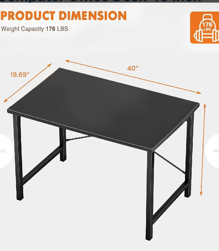 Sweetcrispy Small Computer Office Desk 40 Inch Kid - photo 3