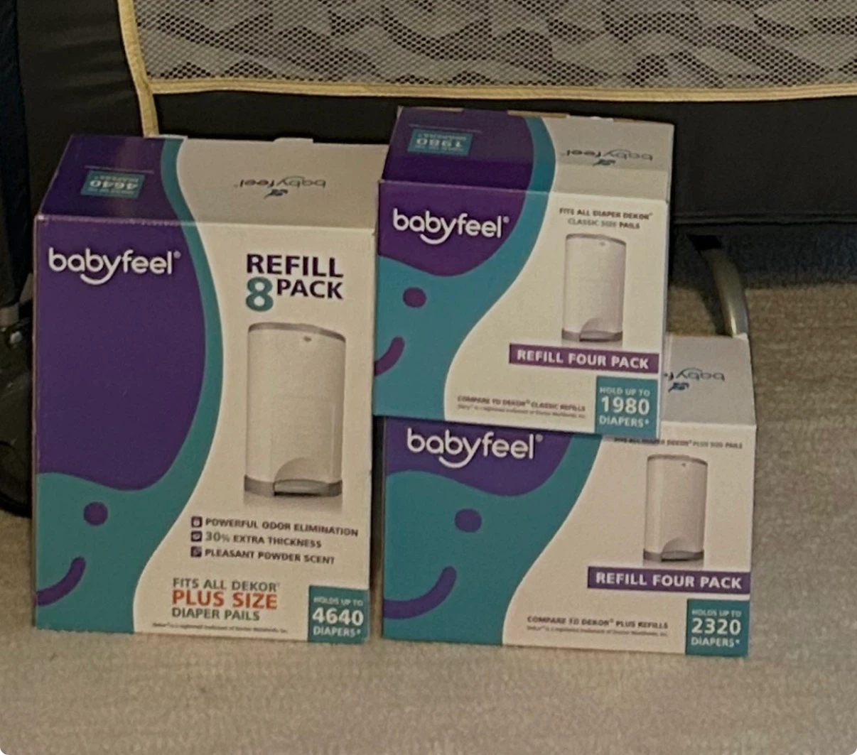 Dekor Plus Diaper Pail and Babyfeel Refills - photo 2