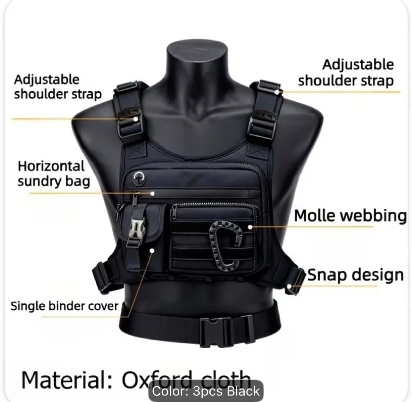 Tactical Chest Bag / Running & Hiking Vest – Brand New – $20 - photo 2