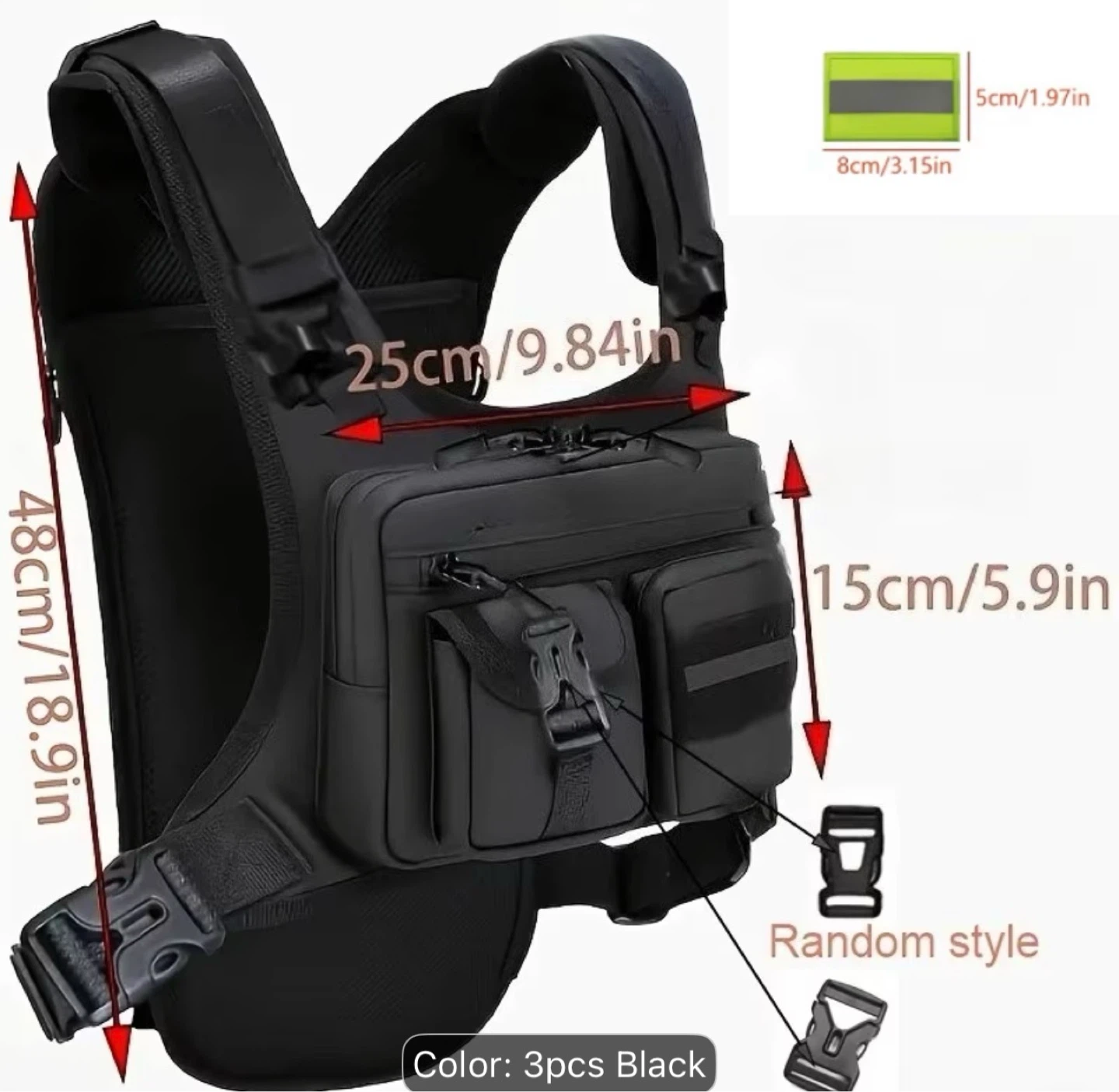 Tactical Chest Bag / Running & Hiking Vest – Brand New – $20