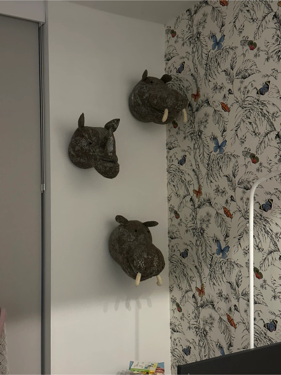 Set of 3 Wall Mounted Animal Heads