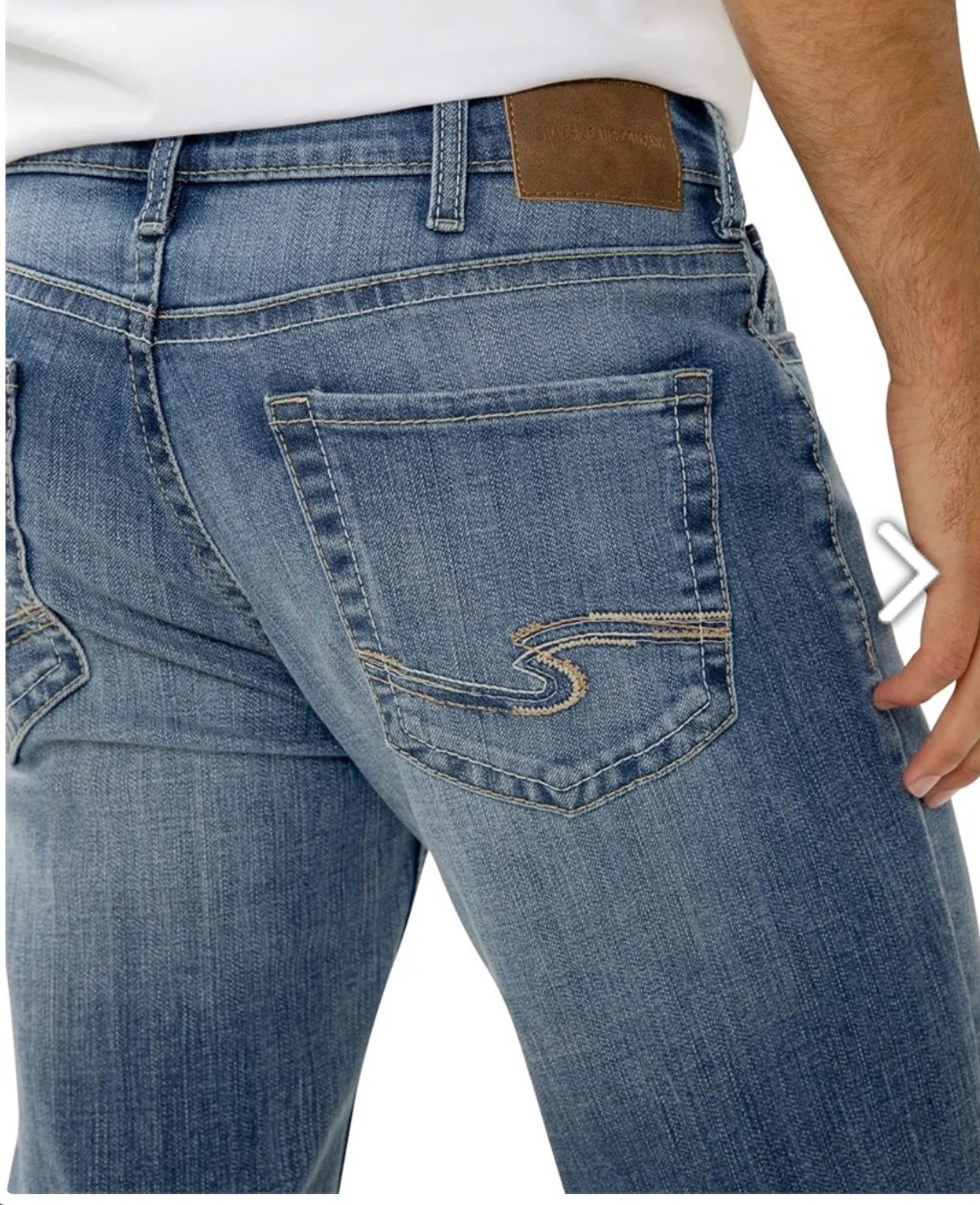 34W x 32L, Silver Jeans Co. Men's Zac Relaxed Fit