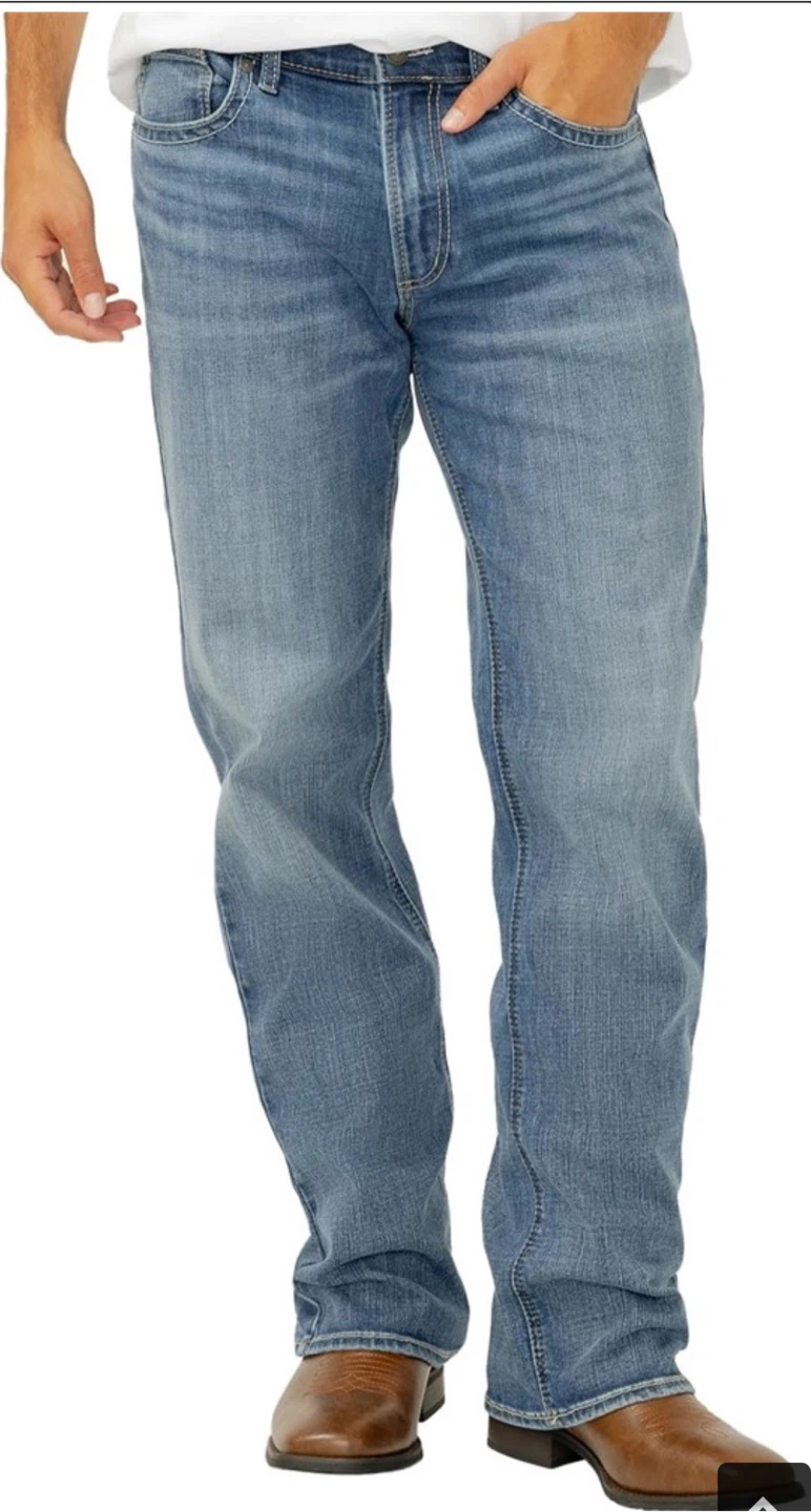 34W x 32L, Silver Jeans Co. Men's Zac Relaxed Fit - photo 3