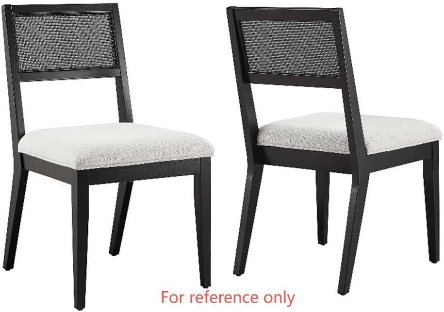 Dining Chairs with Woven Back set of 2