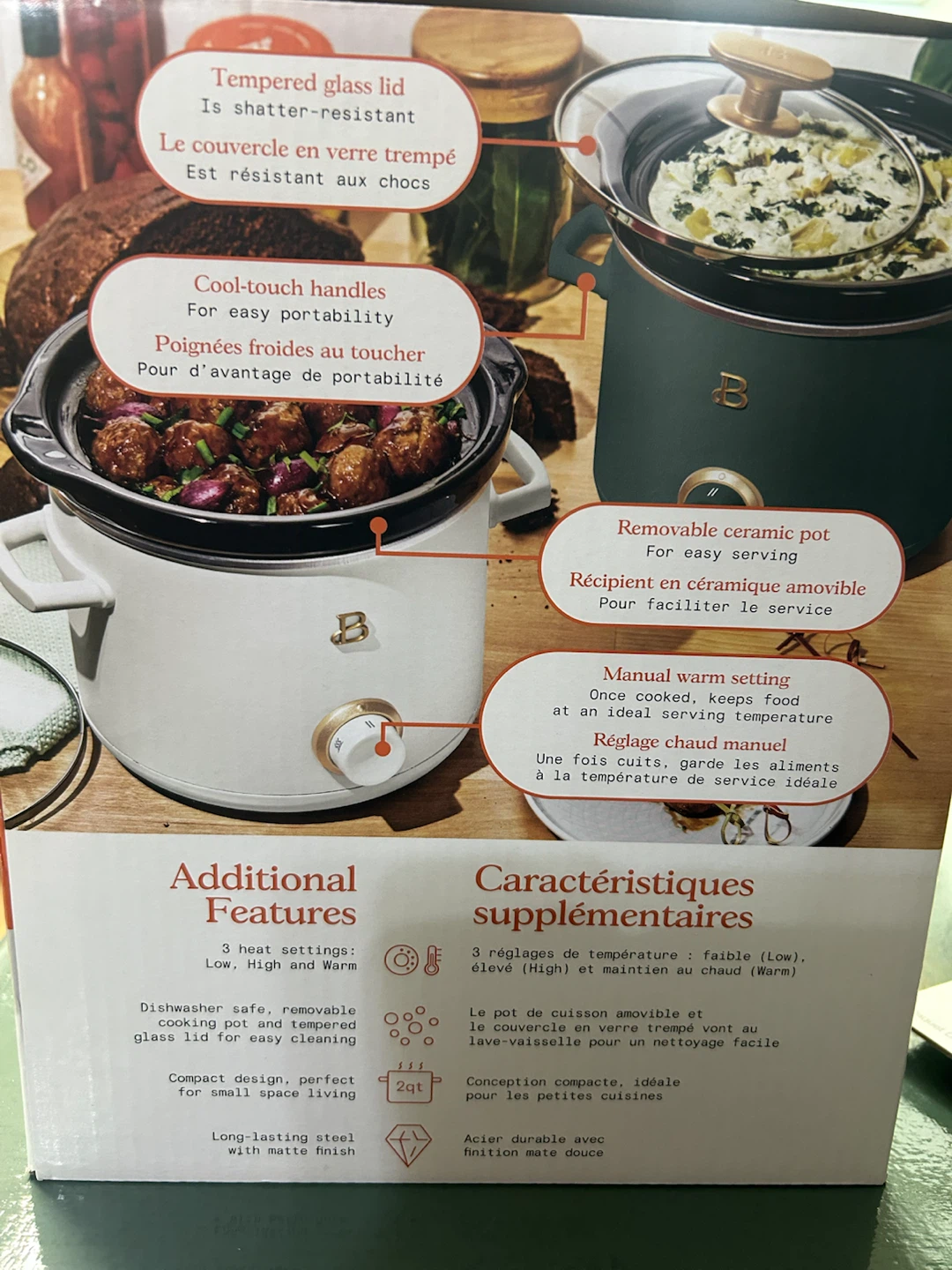 Beautiful by Drew Barrymore 1.9L Slow Cooker - photo 2