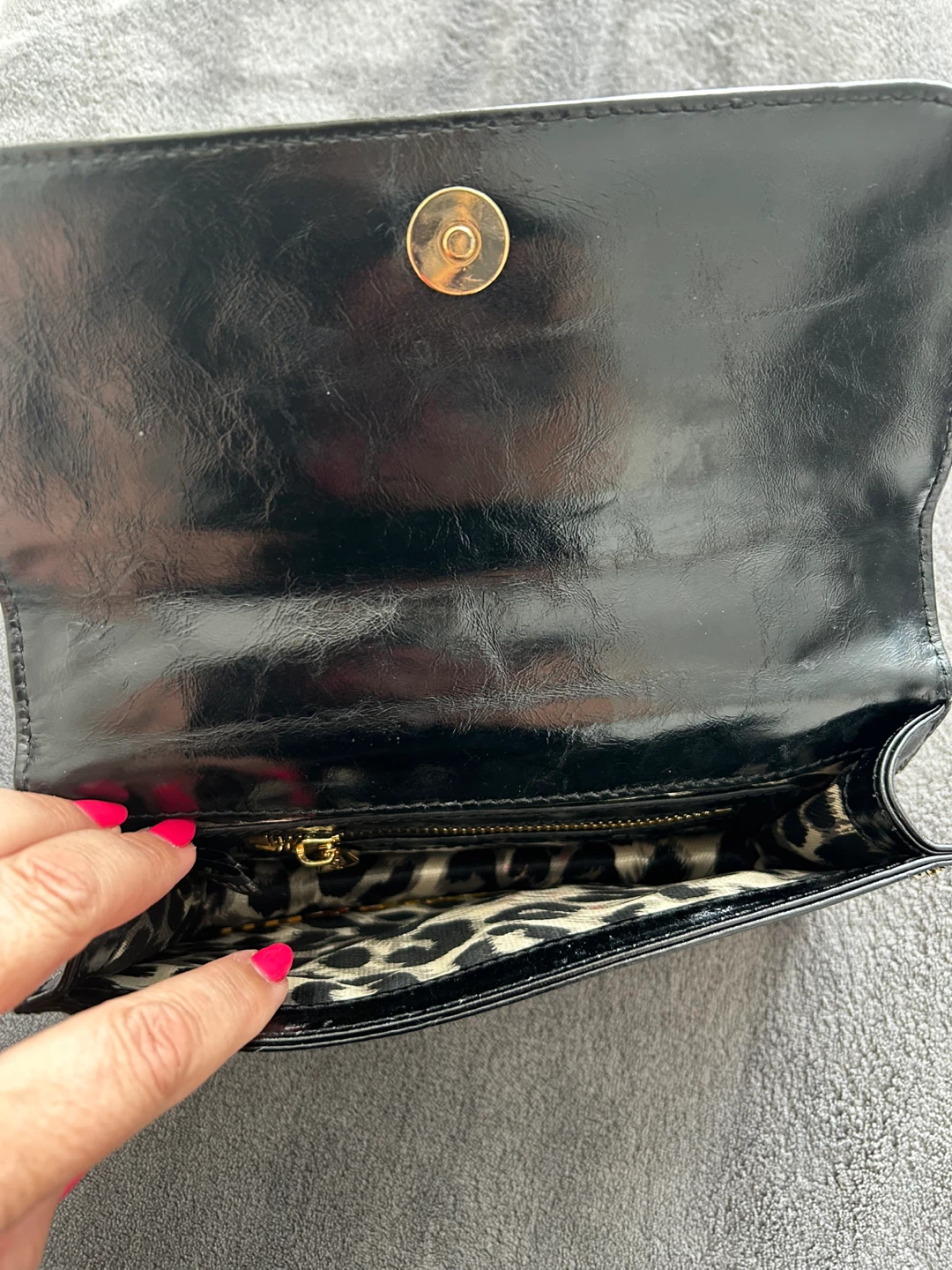 Black natural leather designer bag - photo 2