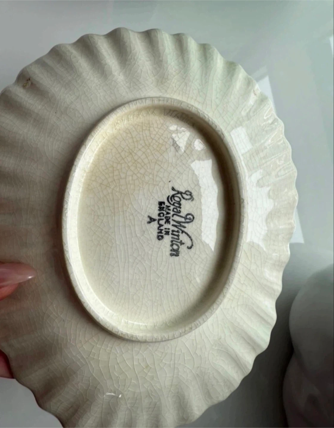 Vintage Royal Winton lustreware shell trinket dish - photo 3