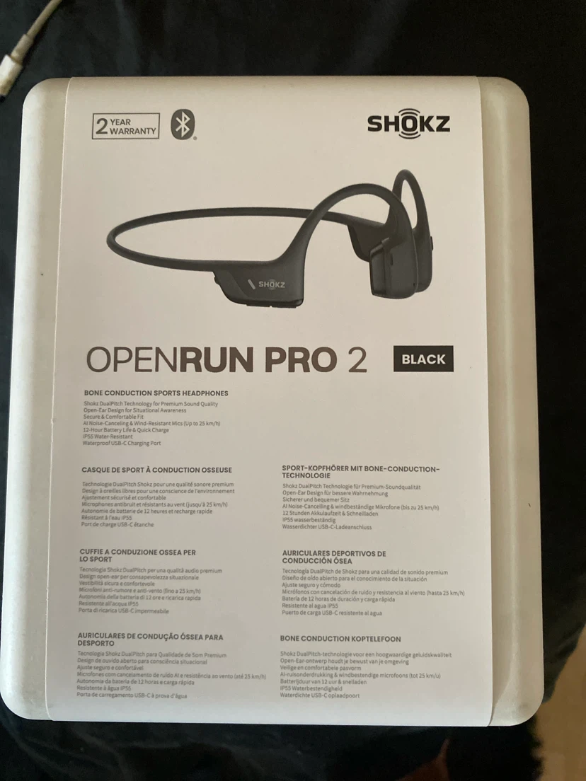 Shokz OpenRun Pro 2 Bone Conduction Sports Headphones Black - photo 2