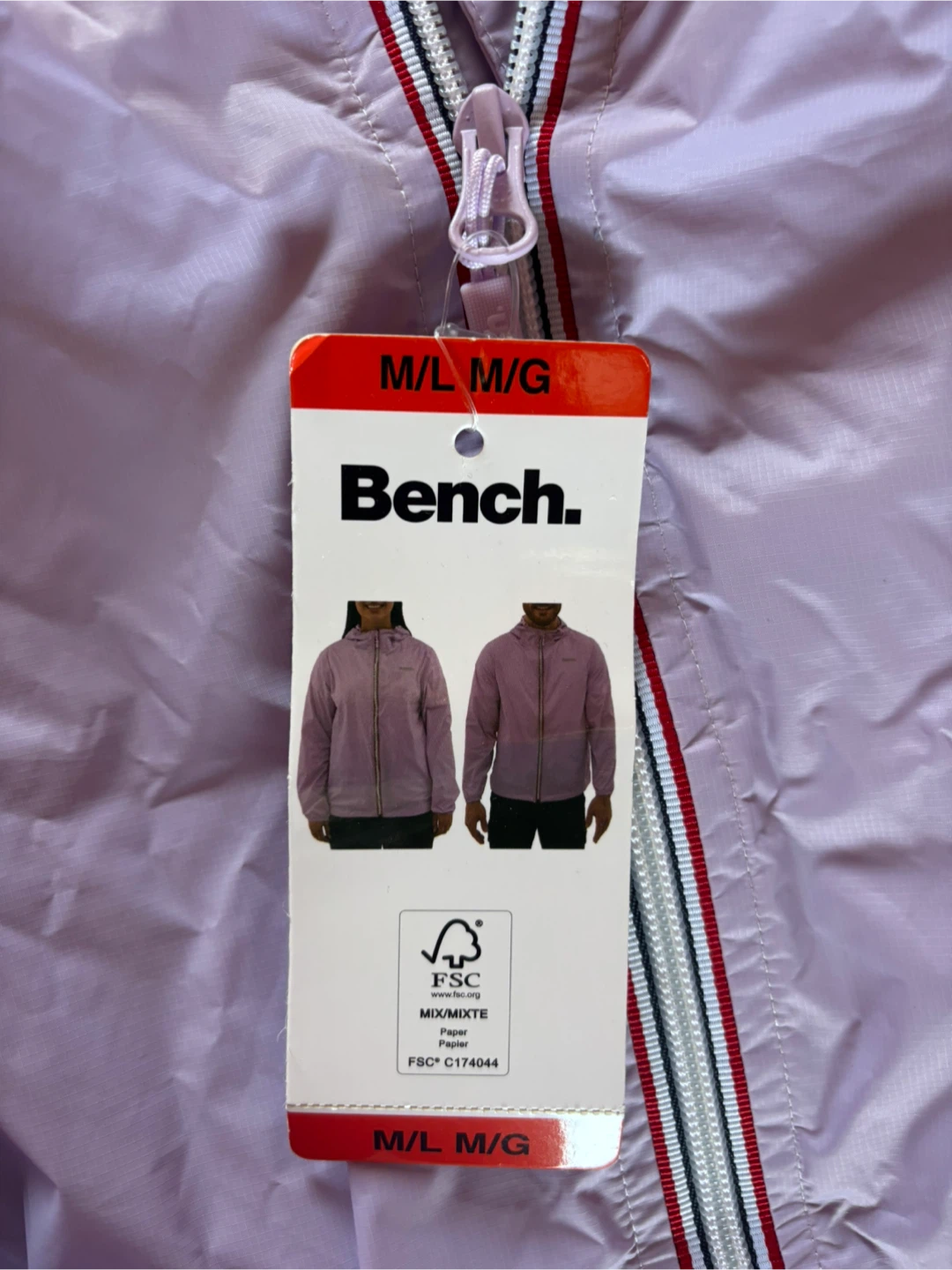 Bench. Lilac Lightweight Hooded Jacket M/L - photo 2