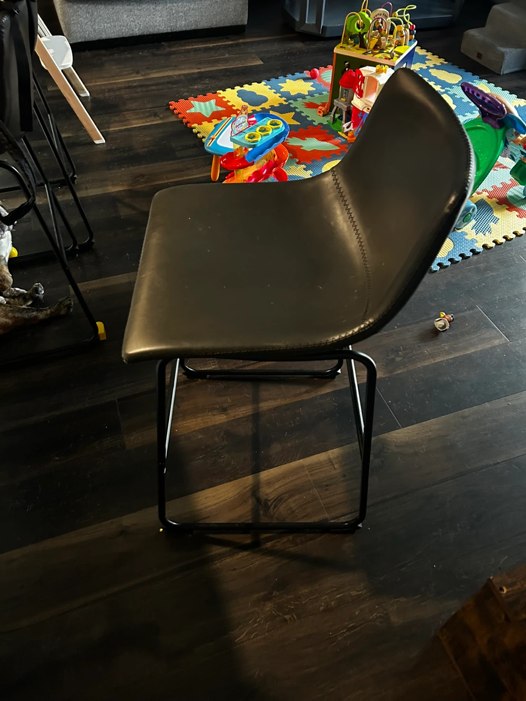 Modern Black Bar Stool- set of 3 - photo 2