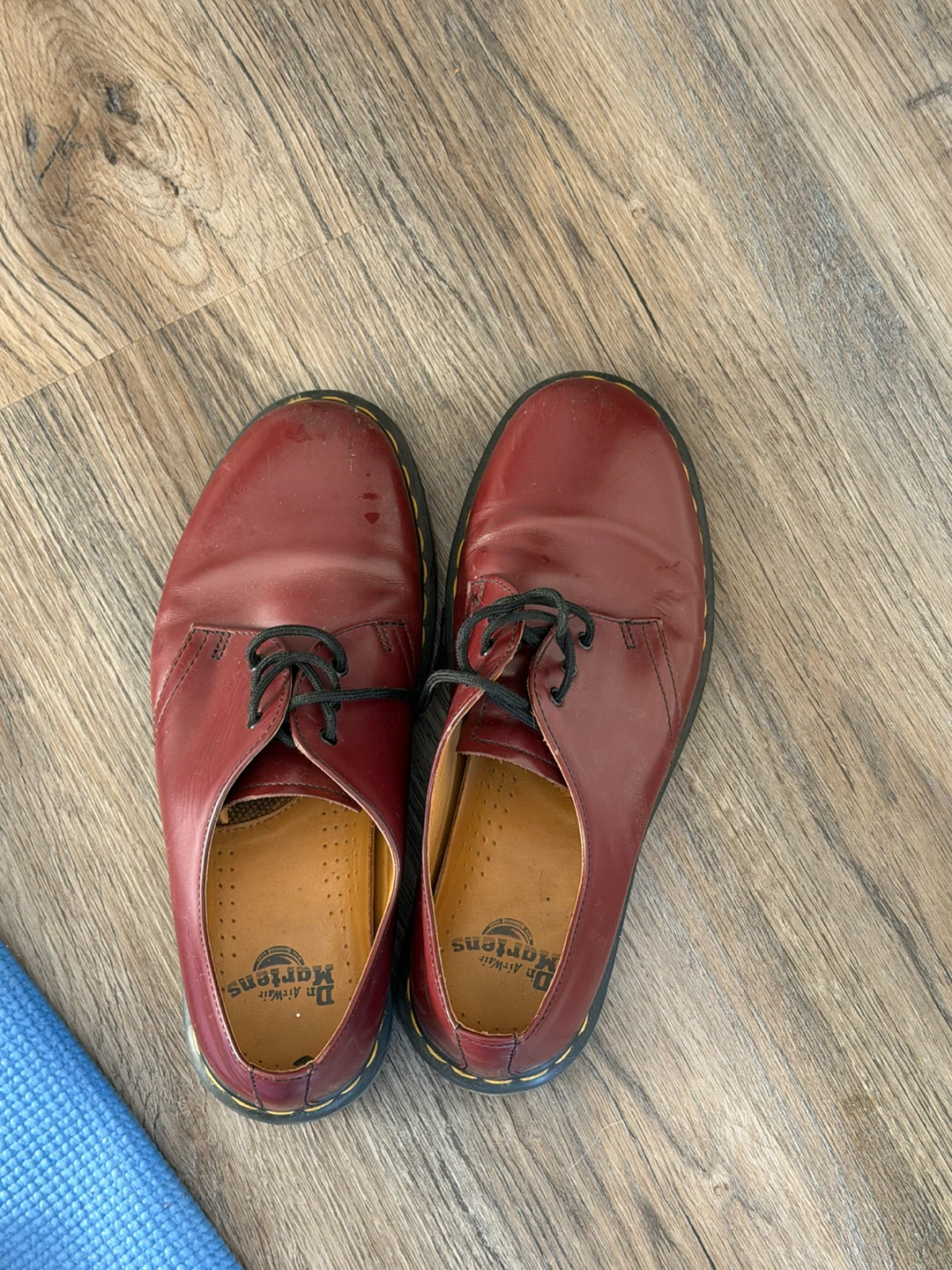Dr. Martens 1461 Red Leather Oxford Shoes - photo 2